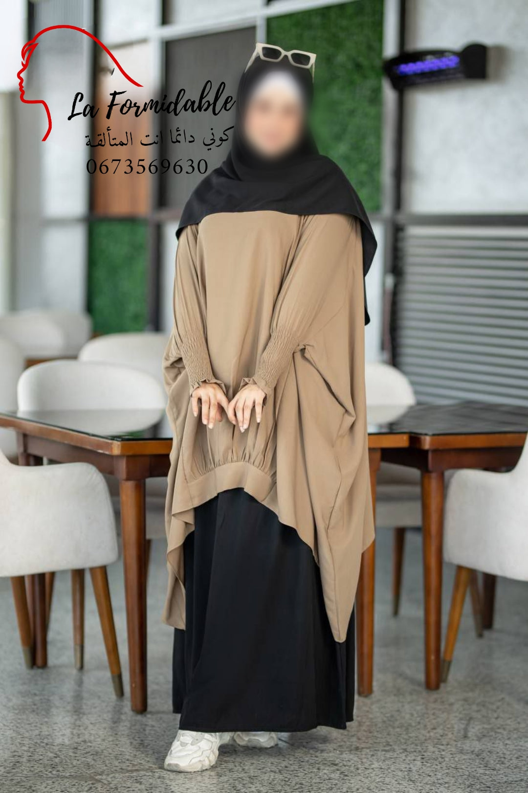 Hijab jelbab 3 piece(jupe+liquette+khimar)