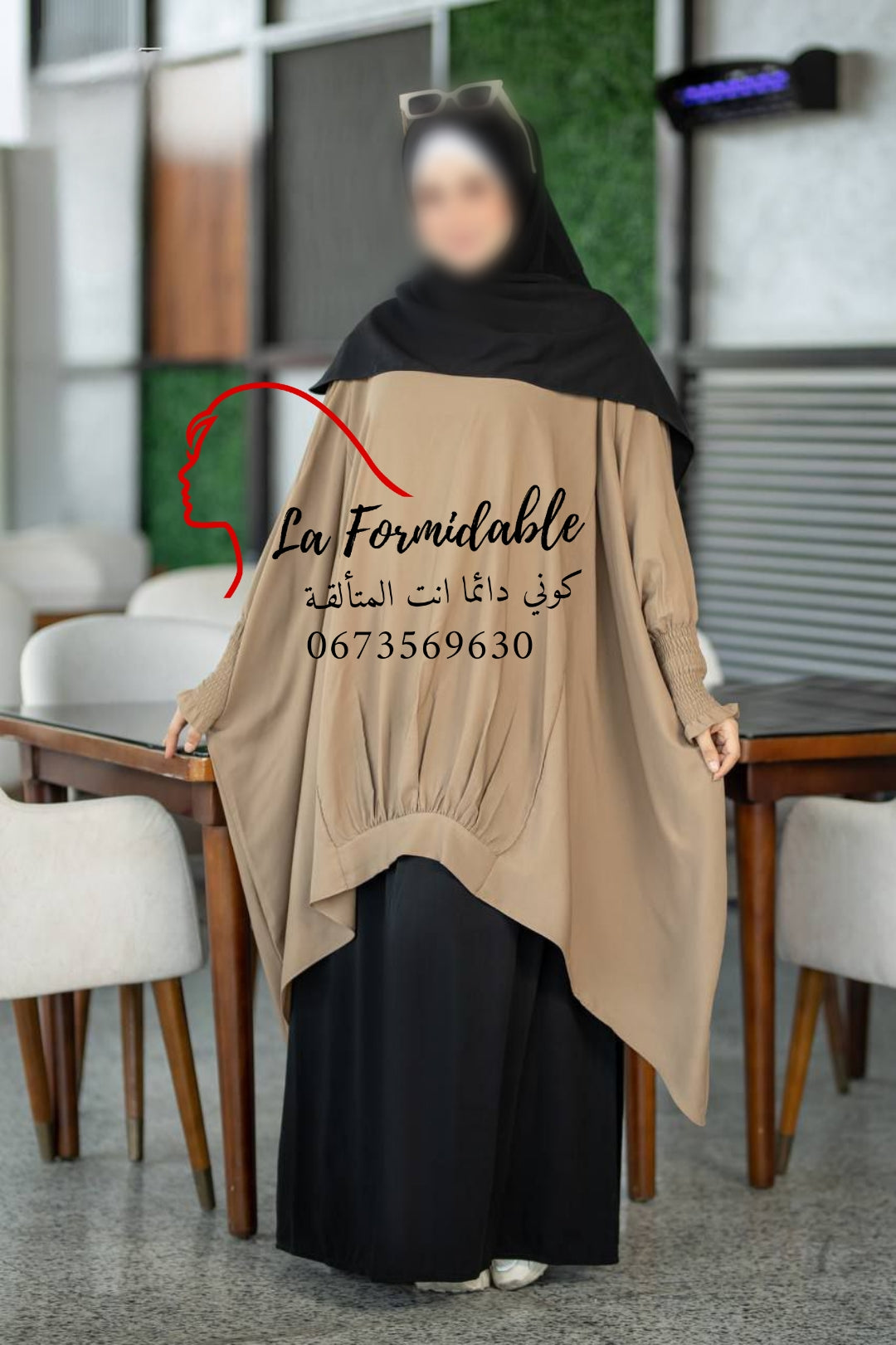 Hijab jelbab 3 piece(jupe+liquette+khimar)
